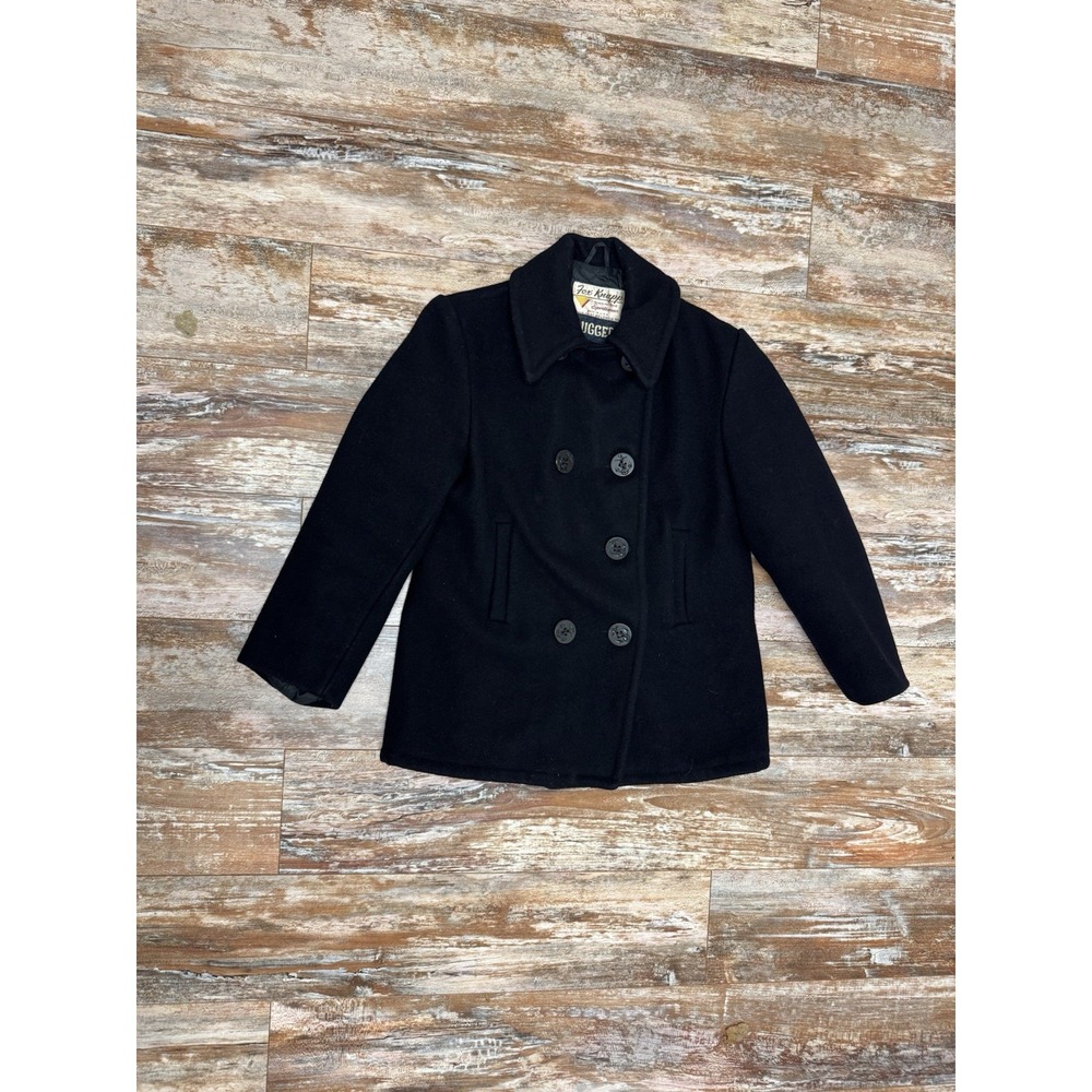 Vintage 60's Fox Knapp Double Breasted Wool Pea Coat Women's Size Small *READ*